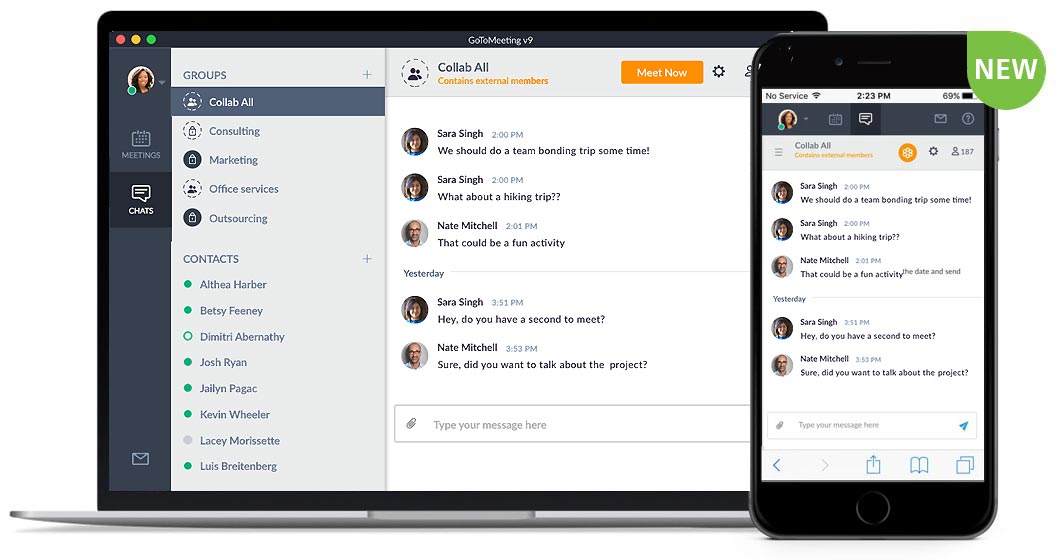 GoToMeeting Review: Dashboard