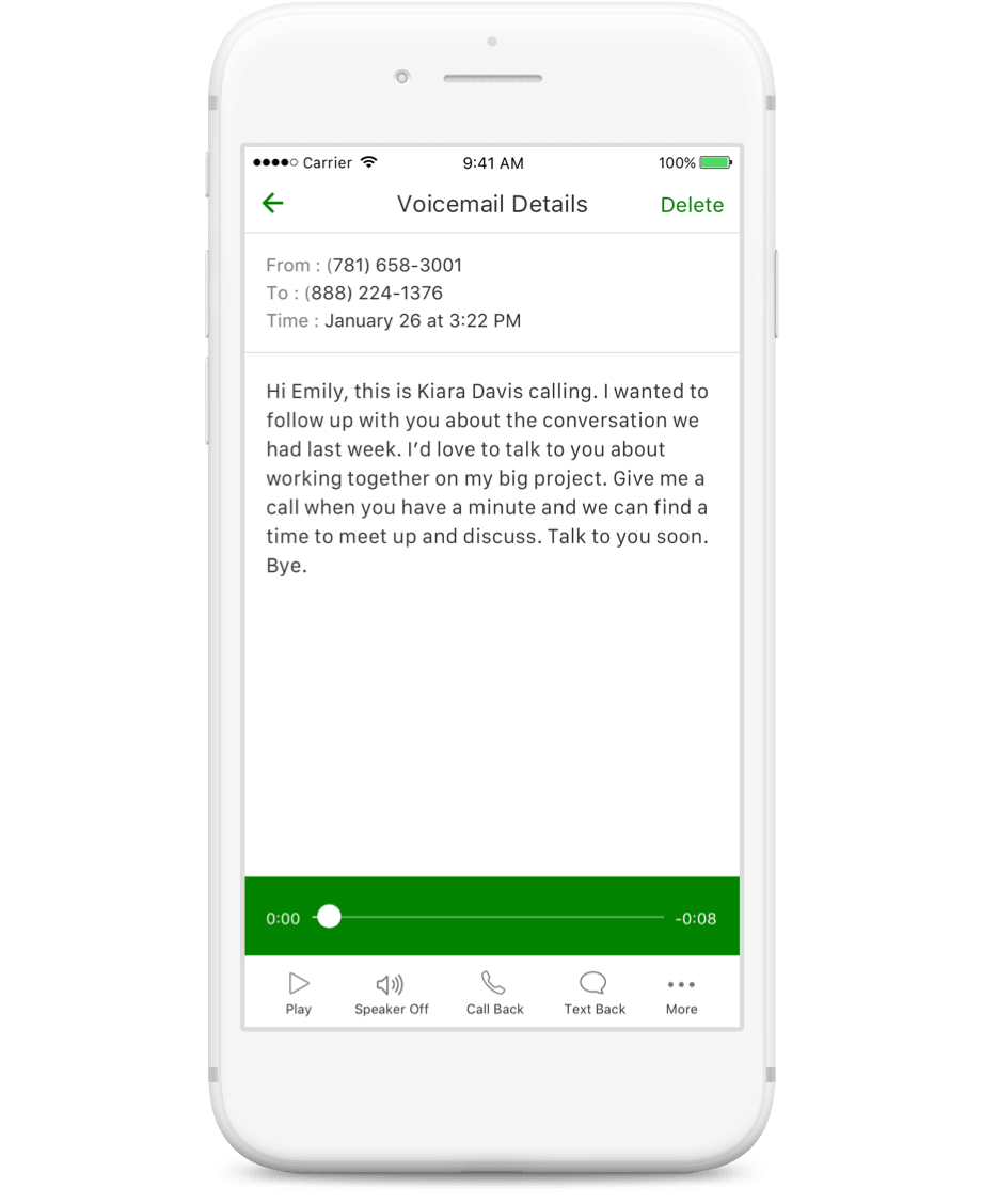 Grasshopper Review: voicemail
