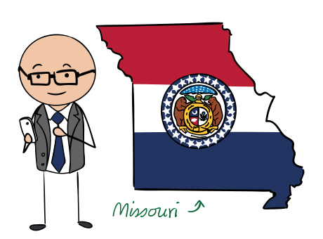 Missouri phone number map
