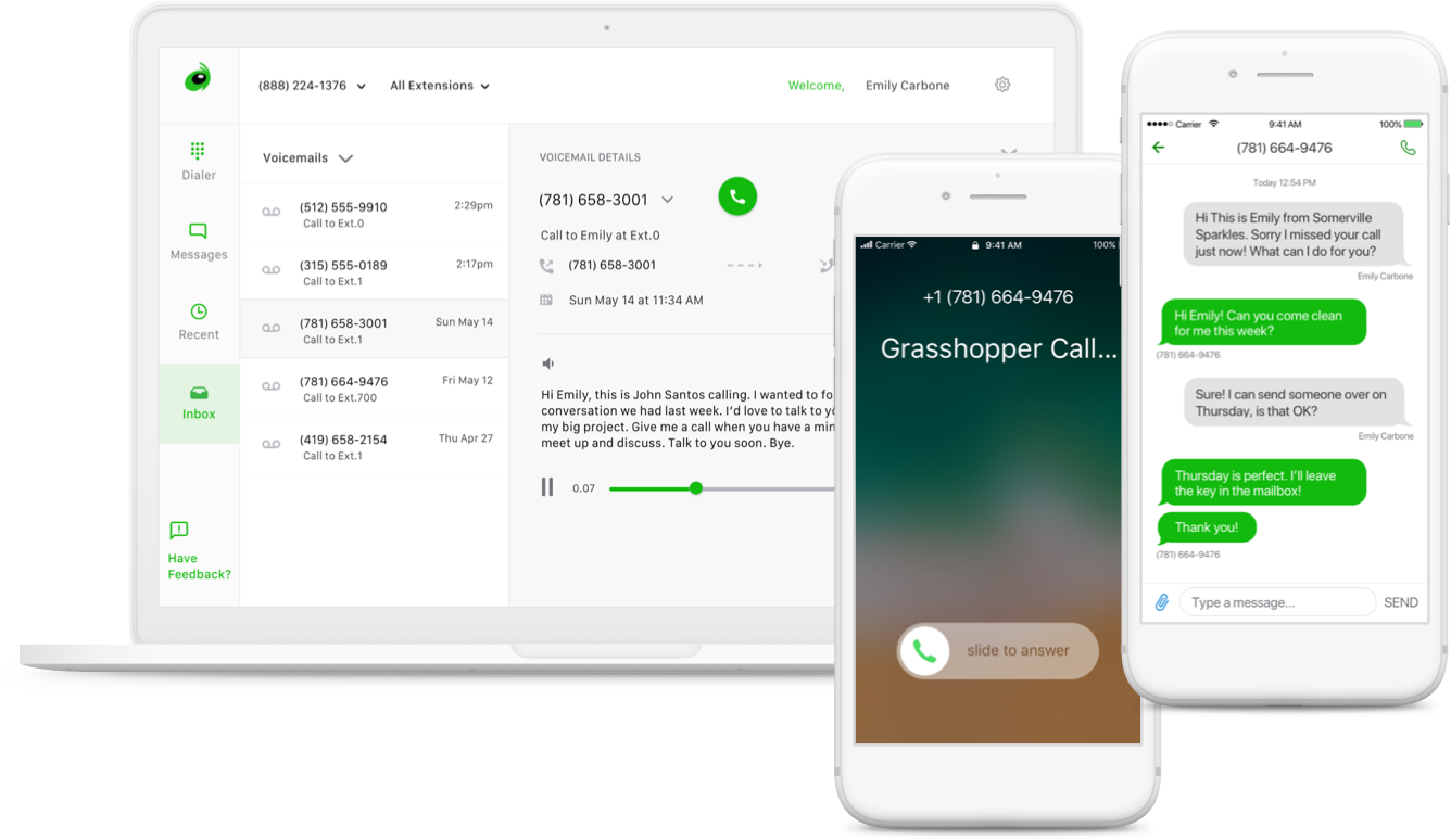 Grasshopper Virtual Phone System Manage Your Calls Online