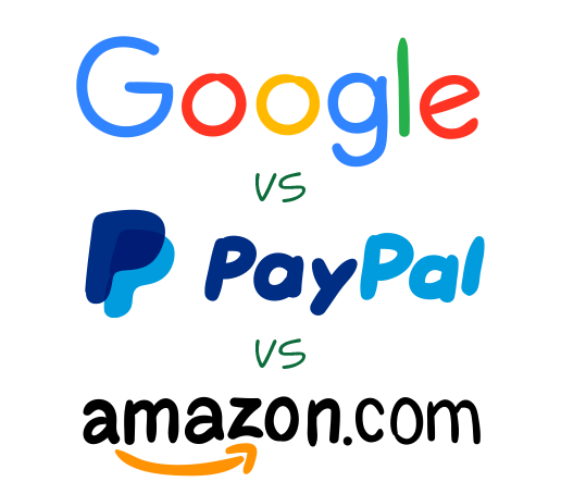 Online Payment Selector: Google vs. PayPal vs. Amazon