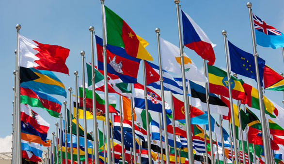 Assorted International Flags