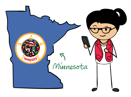 Minnesota phone number map