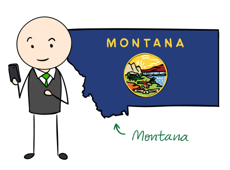 Montana phone number map
