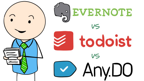 Evernote vs Todoist vs Any.do - Productivity Apps Comparison