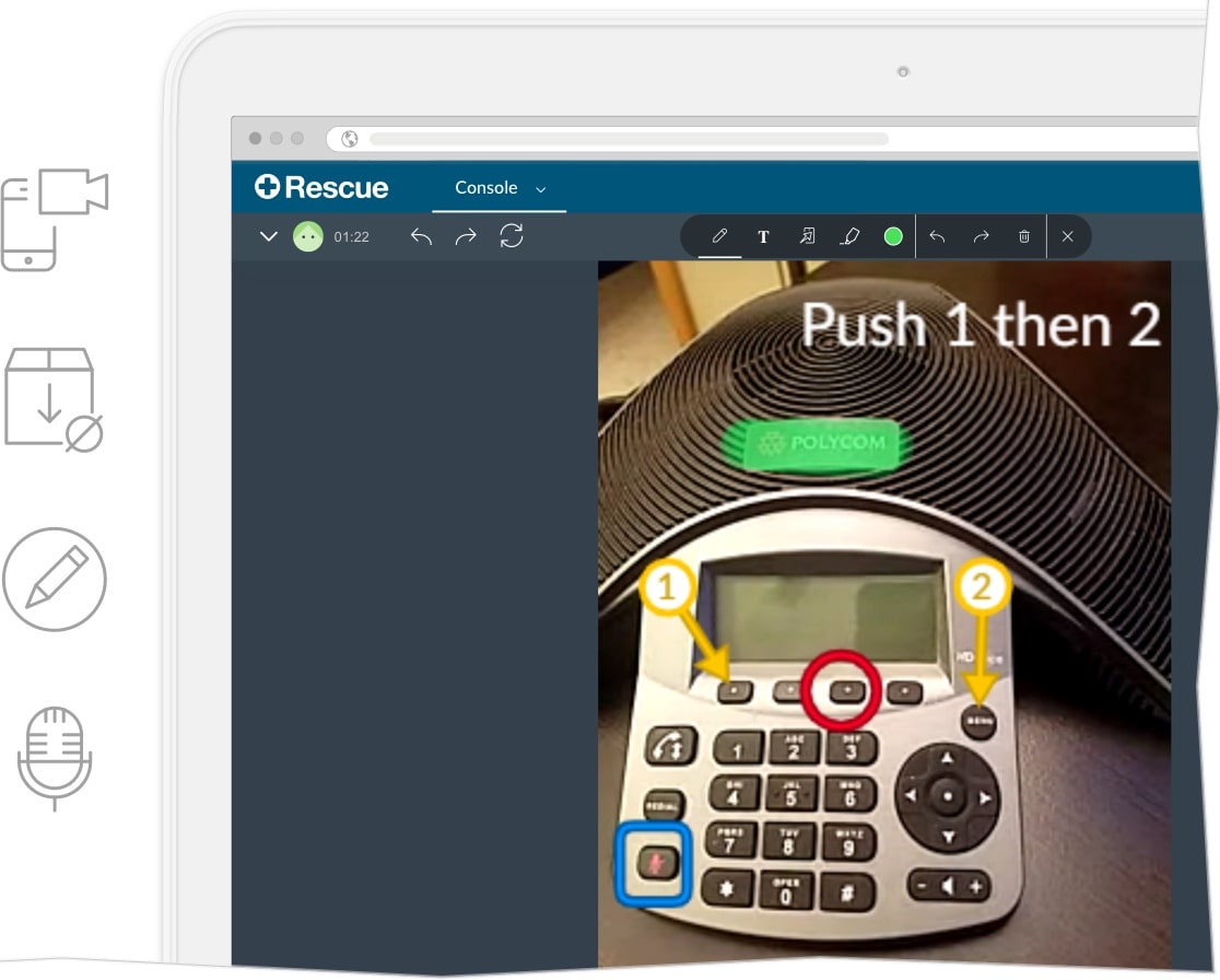 Live Lens Features LogMeIn Rescue