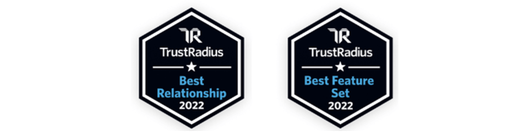 TrustRadius Best Relationship 2022; TrustRadius Best Feature Set 2022